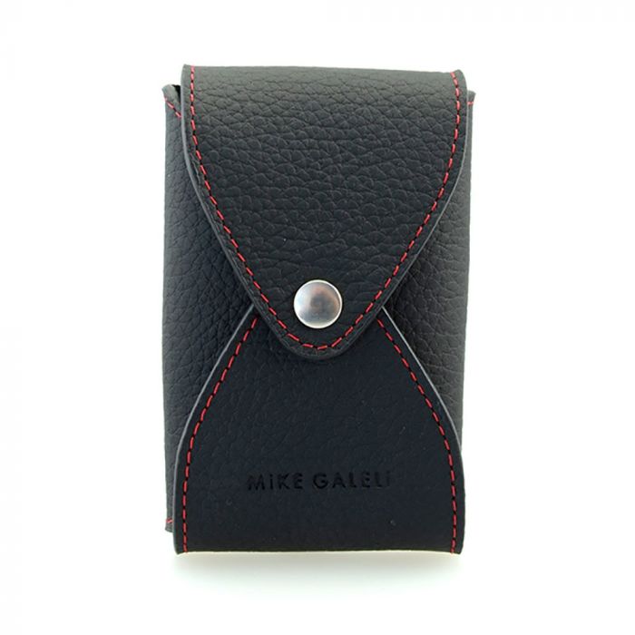 Visitenkarten-Etui aus Leder mit Druckknopf