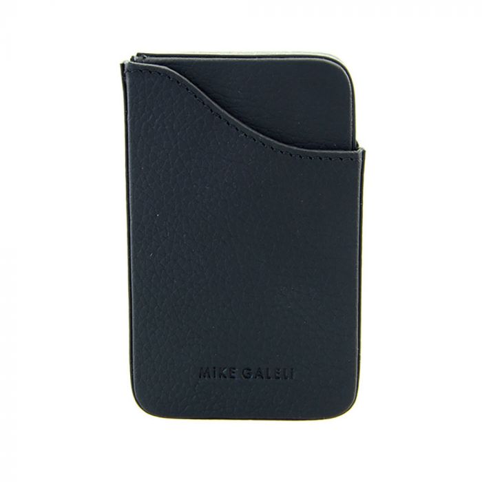 Visitenkarten-Etui mit Schiebefach aus Leder